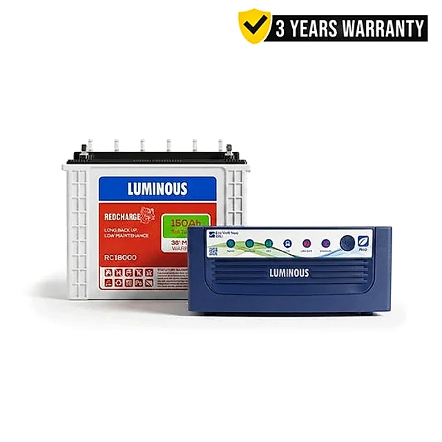 1050 VA Inverter & 180 Ah Battery Combo