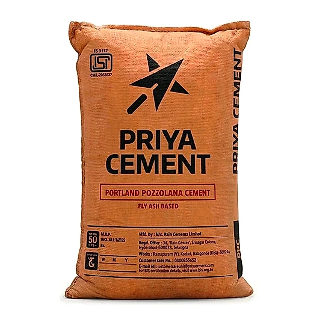 PPC Cement, 50 kg Bag